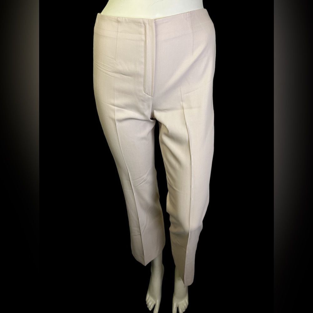 Escada Cream Dress Pants Front Zip/Snap Closure, Size 34(IT) Perfect Condition